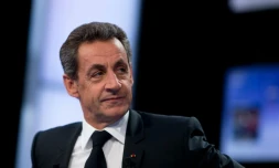 Le chef du parti Les Républicains, Nicolas Sarkozy, le 4 février 2016 sur le plateau de "Des paroles et des actes" à Paris