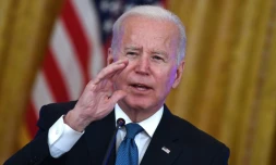 Le président américain Joe Biden à la Maison Blanche, le 24 janvier 2022