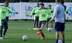 Les joueurs marseillais préparent la venue du FC Porto, lors d'une séance d'entraßnement au centre Louis-Dreyfus, le 24 novembre 2020