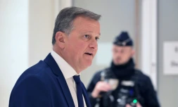 Louis Aliot le 29 octobre 2024 au tribunal de Paris