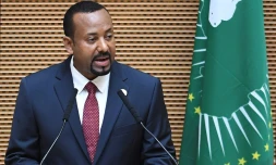 Le Premier ministre réformateur éthiopien Abiy Ahmed le 17 novembre 2018 lors d'une réunion de l'Union africaine à Addis Abeba.
