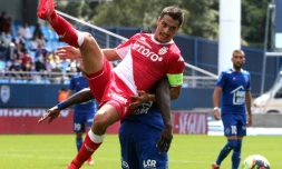 Le capitaine de Monaco Wissam Ben Yedder lors du match de Ligue 1 à Troyes, le 29 août 2021 