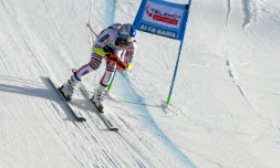 Le Français Alexis Pinturault lors de la 2e manche du slalom géant d'Alta Badia, le 20 décembre 2020