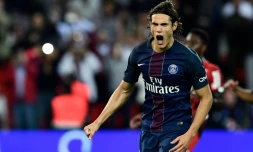 Edinson Cavani, buteur sur penalty pour le PSG contre Dijon au Parc des Princes, le 20 septembre 2016