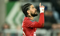 Mahdi Camara, auteur d'un triplé pour Brest à Strasbourg, le 24 février 2024