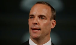 Dominic Raab, ministre britannique chargé du Brexit, à Londres, le 23 août 2018