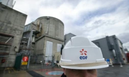Un technicien EDF le 9 avril 2013 à la centrale nucléaire de Fessenheim 