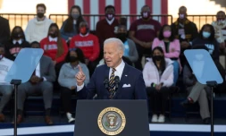 Le président Joe Biden à Atlanta, Géorgie, le 11 janvier 2022