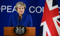 La PremiÚre ministre britannique Theresa May, le 25 novembre 2018 ç Bryxekkes