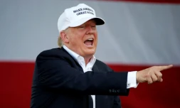 Donald Trump lors d'un meeting à Miami, en Floride dans l'est des Etats-Unis, le 2 novembre 2016