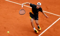 Diego Schwartzman lors de son quart de finale Ă Roland-Garros contre Dominic Thiem, le 6 octobre 2020