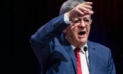 Le fondateur de La France insoumise Jean-Luc Mélenchon le 31 janvier 2026, à Roubaix dans le Nord