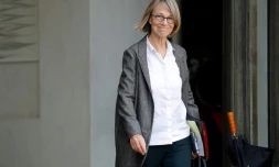 La ministre de la Culture Françoise Nyssen à Paris le 25 octobre 2017