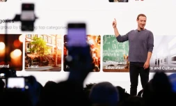 Mark Zuckerberg présente les évolutions apportées à Facebook, le 30 avril 2019 à San José (Californie)