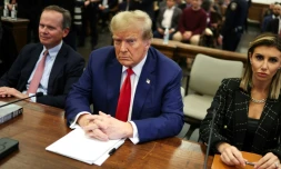 Donald Trump au tribunal Ă New York le 11 janvier 2024