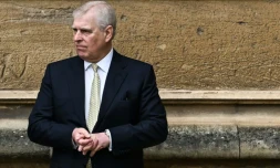 Le prince Andrew au château de Windsor, le 31 mars 2024