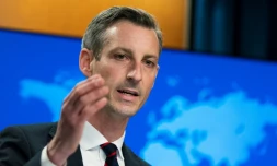 Le porte-parole du département d'Etat américain, Ned Price, le 10 mars 2022 à Washington