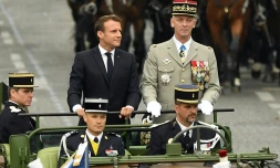 Emmanuel Macron au cÎté du général Francois Lecointre, le 14 juillet 2019