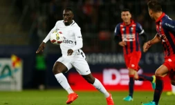L'attaquant du PSG Jean-Kevin Augustin lors d'un match à Caen Caen, le 16 septembre 2016