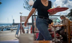 Dans un café de Belle-Ile-en-Mer, le 19 mai 2021