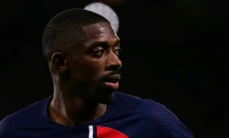 L'ailier du Paris Saint-Germain Ousmane Dembélé le 10 avril 2024 au Parc des Princes, à Paris