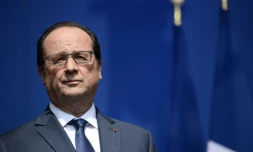 Le président français François Hollande le 8 juin 2016 à Chatillon, en France