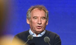Le président du MoDem François Bayrou, le 29 septembre 2017 à Guidel dans le Morbihan