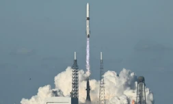 Décollage de la fusée New Glenn de Blue Origin, à Cap Canaveral, le 13 novembre 2025, aux Etats-Unis