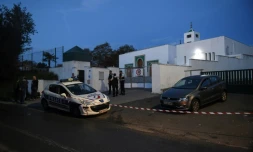Les abords de la mosquée de Bayonne bouclés par la police pour les besoins de l'enquête sur l'attaque qui a fait deux blessés le 28 octobre 2019