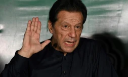 L'ancien Premier ministre pakistanais Imran Khan à Lahore, le 18 mai 2023.