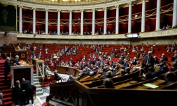 L'Assemblée nationale lors d'une session de questions au gouvernment, à Paris le 13 on novembre 2024
