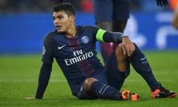 Soirée difficile pour le PSG de Thiago Silva contre Ludogorets en Ligue des champions au Parc des Princes, le 6 décembre 2016