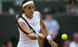 La Française Caroline Garcia contre la Britannique Johanna Konta, le 10 juillet 2017 à Wimbledon