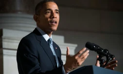 Le président américain Barack Obama à Washington le 15 décembre 2015