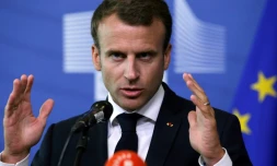 Le président français Emmanuel Macron, le 24 juin 2018 à Bruxelles