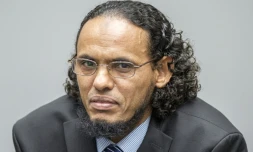 Le jihadiste malien présumé Ahmad Al Faqi Al Mahdi, le 22 août 2016 à La Haye