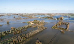 Le village inondé de Hames-Boucres, dans le Pas-de-Calais, le 15 novembre 2023