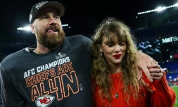 Travis Kelce et Taylor Swift le 28 janvier 2024 Ă Baltimore