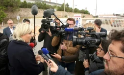 Marine Le Pen à Gardanne, le 30 avril 2017