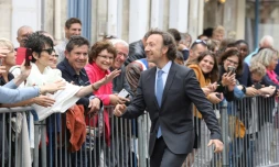 L'animateur Stéphane Bern à Rochefort, le 14 juin 2018