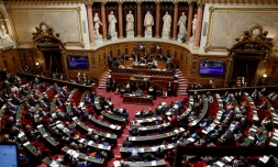 Le Sénat en séance, le 28 février 2024 à Paris