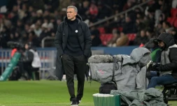 L'entraîneur espagnol du Paris Saint-Germain, Luis Enrique, durant le match de Ligue 1 contre Toulouse au stade du Parc des Princes, le 22 novembre 2024