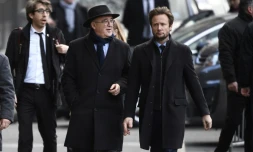 Bernard Poignant et Boris Vallaud le 5 janvier 2017 à Paris