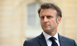 Le président français Emmanuel Macron, le 28 juin 2023 à l'Elysée à Paris