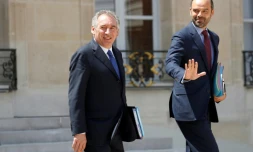 Edouard Philippe et François Bayrou à Paris le 14 juin 2017