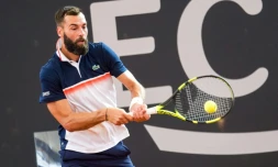 Le Français Benoßt Paire au tournoi ATP de Hambourg, le 22 juillet 2019