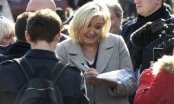 Marine Le Pen à Armentière, le 11 mars 2022