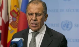 Le ministre russe des Affaires étrangères Sergueï Lavrov le 30 septembre 2015 à l'Onu à New York