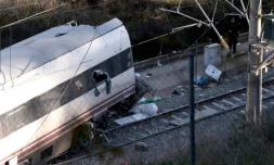 Un wagon d'un des deux trains qui ont déraillé à Adamuz, en Espagne, le 19 janvier 2026