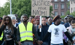 Marche silencieuse en hommage à Naomi Musenga, le 16 mai 2018 à Strasbourg